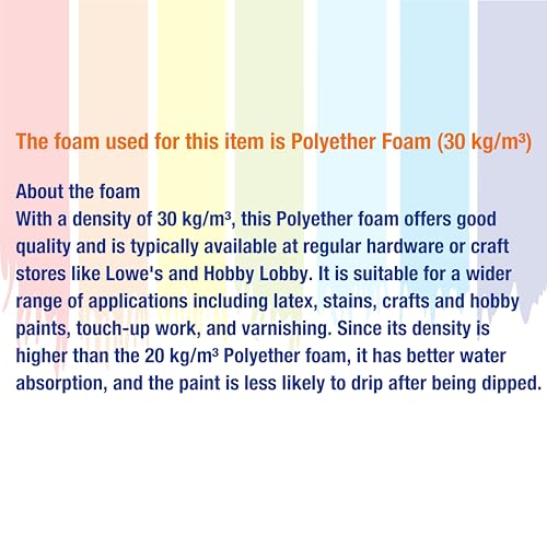 96pcs 1" Foam Brush Value Pack with high Density Foam