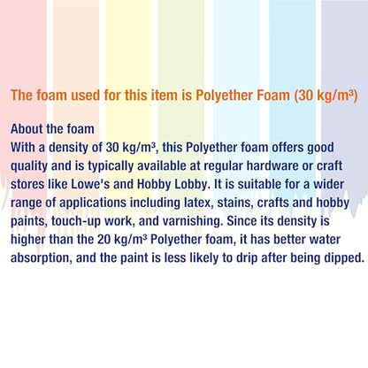 96pcs 1" Foam Brush Value Pack with high Density Foam