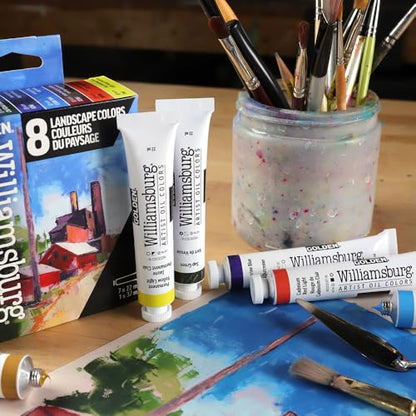 Williamsburg Artist Oil Colors by GOLDEN, Landscape Colors Set, Professional Oil Paint