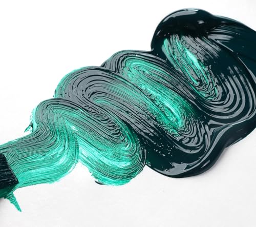 GOLDEN OPEN Slow-Drying Acrylics, Phthalo Green/B.S., 5 fl oz. tube, Professional Acrylic Paint, Transparent - color: Phthalo Green /B.S., size: 5 Fl Oz (Pack of 1)