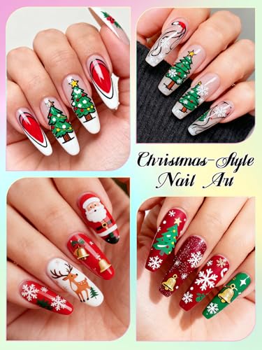 Kalolary 12 Color 0.5MM Nail Art Pens Set, 3D Nail Pens Nail Point Graffiti Dotting Pen Drawing Painting Liner Brush for DIY Nail Art Beauty Adorn Manicure Tools - color: S