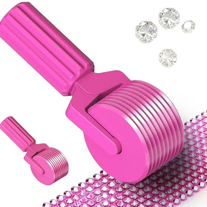 Upgraded Diamond Painting Roller Tool & Straightener, Detachable Diamond Art Roller for Smooth Pressing, 5D Gem Art Accessories and Crafting Supplies for Canvas Flattening, Pink - color: Pink