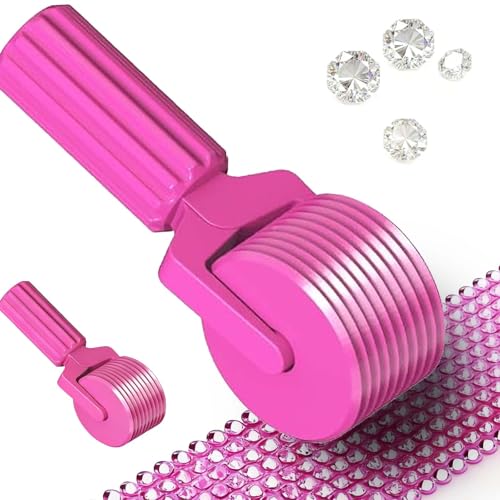 Upgraded Diamond Painting Roller Tool & Straightener, Detachable Diamond Art Roller for Smooth Pressing, 5D Gem Art Accessories and Crafting Supplies for Canvas Flattening, Pink - color: Pink