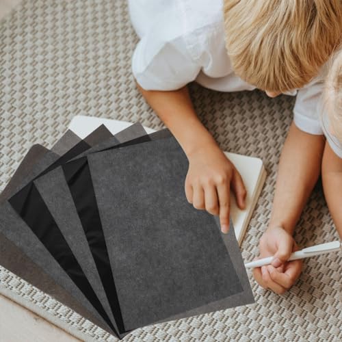 COHEALI Carbon Tracing Paper a4-50 Sheets Graphite Transfer Paper for Drawing Clear Lines for Embroidery and Art Projects