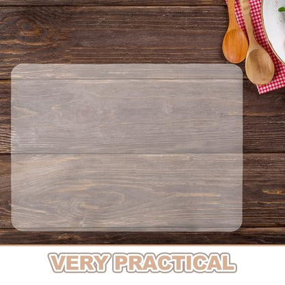 VICASKY 2pcs Silicone Table Mats Non-Stick and Heat Resistant Scratch Protection, Waterproof Dining Table Covers for Kitchen, Crafting, Work, and DIY Use, Suitable