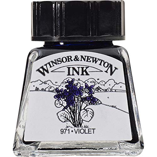 Winsor & Newton Specialty Ink, Bottle, 14ml, Violet - color: Violet, style: 14ml Bottle