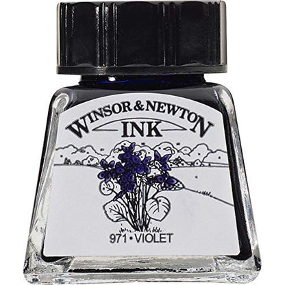 Winsor & Newton Specialty Ink, Bottle, 14ml, Violet - color: Violet, style: 14ml Bottle