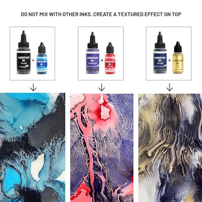 KAMENSKAYA Delaminating Alcohol Inks - Self-Splitting Alcohol Ink P-101 'Storm' - 1 fl oz (30 ml) - color: P-101 'Storm'