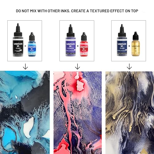 KAMENSKAYA Delaminating Alcohol Inks - Self-Splitting Alcohol Ink P-117 'Ruby' - 1 fl oz (30 ml) - color: P-117 'Ruby'