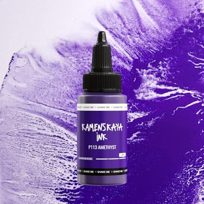 KAMENSKAYA Delaminating Alcohol Inks - Self-Splitting Alcohol Ink P-113 'Amethyst' - 1 fl oz (30 ml) - color: P-113 'Amethyst'