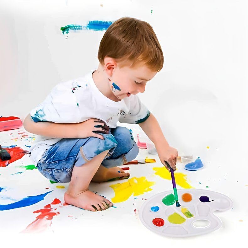 ZingArts 38-Piece Kids Art Set with 24 Acrylic Paints, Wooden Easel, Canvas, Brushes & Smock | Complete Painting Kit for Boys & Girls