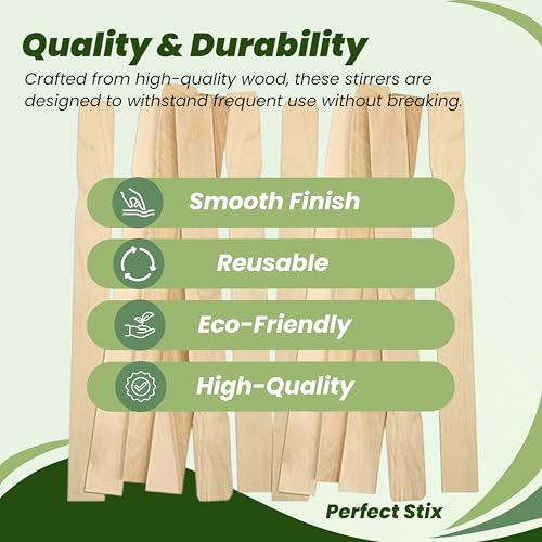 11" x 3/4" Wooden Paint Stirrer Paddle Sticks/Craft Sticks/Automotive Paddle - Pack of 100ct