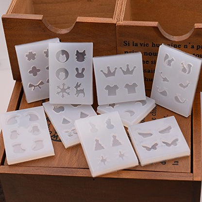 Silicone Mold for Resin Ear Stud Casting - Earrings molds Charms Casting Mould- Epoxy Resin Jewels Shapes to Mold