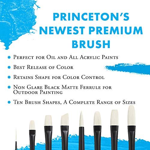 Princeton Aspen Flat Mottler Brush, Synthetic, Short Handle, Size 3 inch, 1 Count - size: Size 3 inch