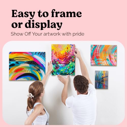Chalkola Paint Canvas Panels 5x7 inch (15 Pack) for Acrylic Painting & Oil Art, Primed 100% Cotton Boards, Acid-Free for Professional Artists, Hobby Painters, Kids & Beginners - size: 15 - 5"x7", style: White