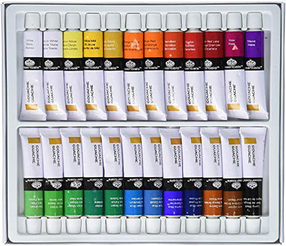 Royal & Langnickel GOU24 Gouache Color Artist Tube Paint, 12ml, 24-Pack - size: 1 Count (Pack of 1)
