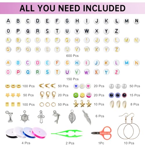 Redtwo Friendship Bracelet Kit Concert Bracelets Merch, 2 boxs 7200pcs Clay Beads Jewelry Making Kit with Number Letter Beads Album Inspired Bracelets Gift for Girls Kids Teen Crafts - color: 24 Colors 7200pcs