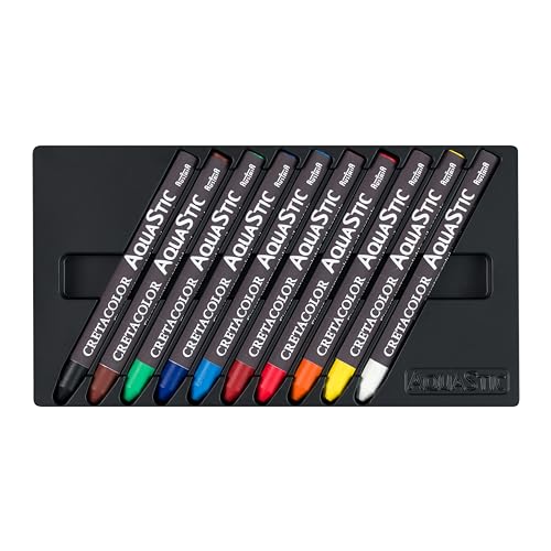 CRETACOLOR AquaStic Oil Pastel Set, 10-Color, Multi