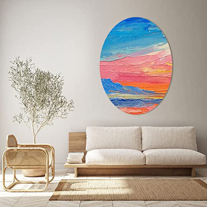 PATIKIL Paint Canvases Panel for Painting, 4 Pack 12x16 Inch Oval Wood Frame Stretched Blank Art Board Panels for Acrylic, Oil, Tempera Painting, White - size: 12x16 Inch