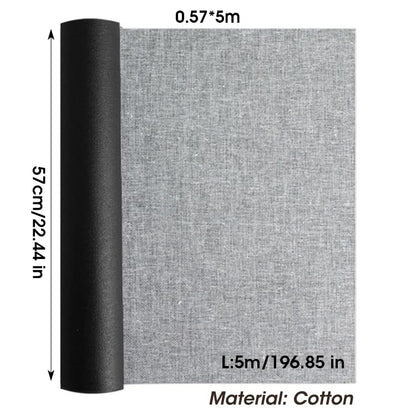 Cotton Canvas Roll, Cotton Canvas Roll for Painting Primed Multicolor 0.57x5M(Black Cotton) - color: Black Cotton