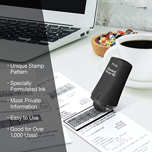 Guard Your ID Advanced Security Roller 2.0 for Identity Theft Prevention Stamping Black - color: Black, size: Regular