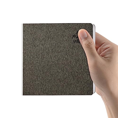 Coffee Hardcover Sketchbook Square Hardbound Sketch Journal 4.7 x 4.7 Inch 42 Sheets Art Book 250GSM Ultra Smooth Paper Ideal for Pencils,Water Color Pen,Marker Pen - color: 250gsm-Coffee