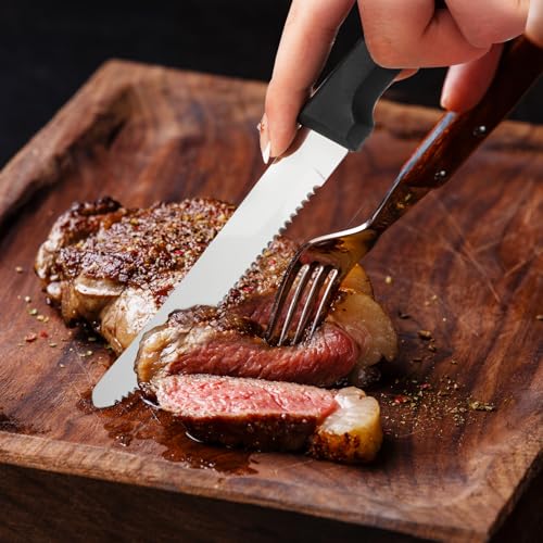 36 PCS Steak Knife Set - Stainless Steel Steak Knifes 8.7 Inch with Dishwasher Safe Steak Knoves,Metal Steak Knife,Dinner Knife Silverware for Home,Kitchen or Restaurant - size: 36PCS Steak Knife