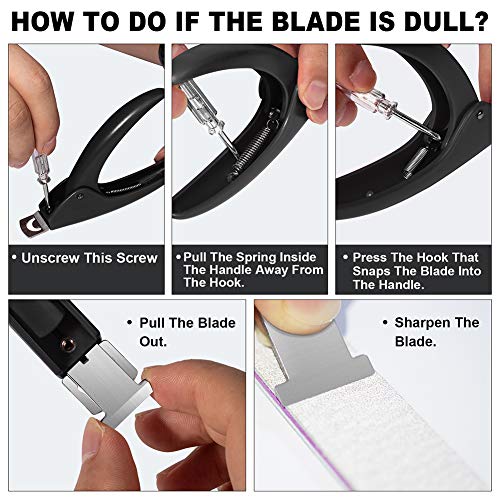 GA&EN Black Adjustable Artificial Acrylic Fake Nail False Nail Tip Clipper Cutter Trimmer Manicure Pedicure Sharp Blade Clip Tool For Salon Home Nail Art Beauty Design DIY - color: Black-01