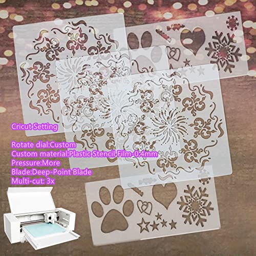 BANLTRE 10 Pieces 10 mil Transparency Blank Template Material Stencils Mylar for Cutting Paper Clear Sheet 12 × 12 inch (10-10 mil) - size: 10-10 mil