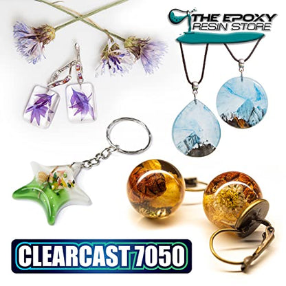 The Epoxy Resin Store Clearcast 7050 UV Resisting Jewelry Craft 2 Part Resin Kit for Art and Decorative Applications, 1.5 Gallons