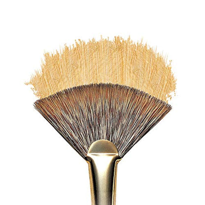 Winsor & Newton Monarch Fan Long Handle Brush, Size 2 - size: #2, style: Fan