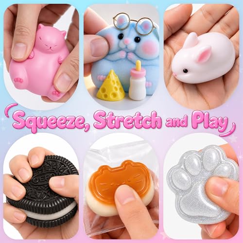 Funewest DIY Taba Squishy Making Kit for Girls 8-12, All-in-one Kit | Squishy Maker with Liquid Silicone & 6 Molds, Make Your Own Squishies, Screen-Free Creative Craft Birthday Gift for Kids