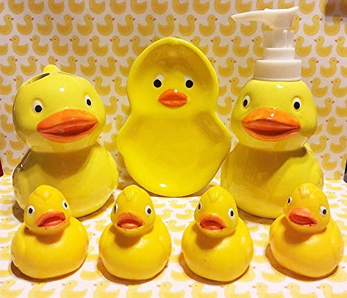 3D Rubber Duck Soap Mold, Yellow Duckie Silicone Chocolate Fondant Mold for Baby Shower Cake Topper Decoration Candle Bath Bomb Lotion Bar Polymer Clay Resin Mould