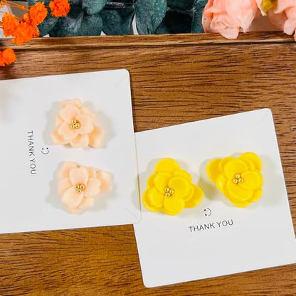 Xaekicr A2-3-1-Handmade Jewelry Pendant Crafting Kit,Flower Plastic Molds Set, DIY Polymer Clay Printing Tools - color: Y color