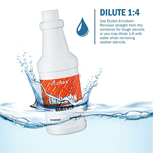 Screen Print Direct Ecotex® Screen Printing Emulsion Remover (Quart - 32oz.) - Diazo Photo Emulsion Cleaner for Silk Screens and Stencil Remover - size: 32 Ounce (Pack of 1)