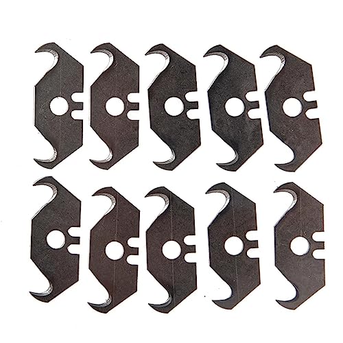 Carpet and Linoleum Cutting Blades, 80-Piece Set (2x40pcs) - Carbon Steel Utility Knife Blades for Flooring, DIY Crafts