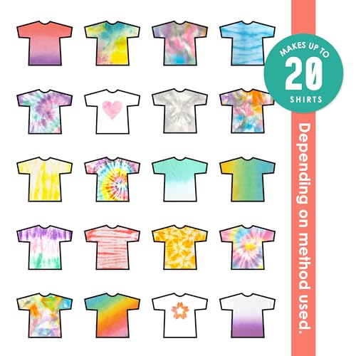 SEI 8 Pack Playful Pastel Tie Dye Spray Kit, Tye Dye Kits for Large Groups, Pre-Mixed Water Based Fabric Dye, Spray Bottle Included, Spray Paint for Clothes - color: Playful Pastel 8 Pack