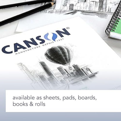 Canson Artist Series Field Drawing Book, Side Wire Bound, 9x12 inches, 60 Sheets - Professional Art Paper for Marker, Pen, Ink, Pencil