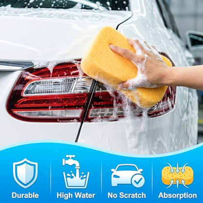 Yesland 10 Pcs Sponges, Perfect Synthetic Sponges for Painting, Crafts, Grout, Cleaning, Pottery, Clay - 7.5 x 5.5 x 2 Inches - size: 7.5 x 5.5 x 2 inches