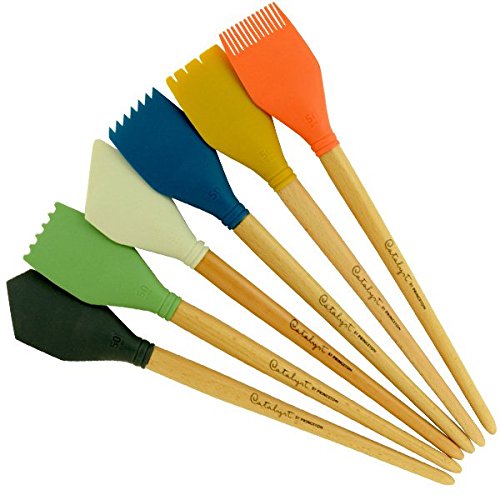 Hyatt's Princeton Artist Brush, Catalyst Blade Size 50, 6 Piece Set - size: Size 50 Blade, Set of 6