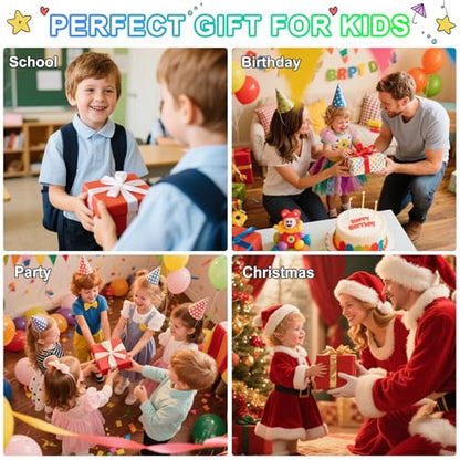 Air Dry Clay Kit for Kids: 12 Animals Modeling Magic Clay Set with Sculpting Tools and Tutorials Safe Non-Toxic & Light Soft DIY Art Craft Molding Clay School Class Home Party Gifts for Boys Girls
