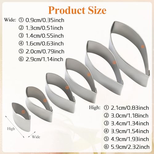 KALAIEN 6pcs/set Dahlia Sugar Flower Cutter Set Fondant Cake Sugarcraft Decorating Tools - color: Dahlia Cutter(6pcs)