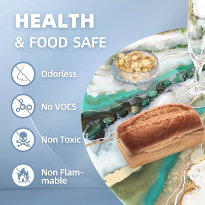 16OZ Crystal Clear Epoxy Resin Kit, High Gloss Bubble Free Resin for Jewelry, Coasters, Molds, Art & DIY Projects, Self-Leveling 1:1 Casting & Coating Resin - size: 16OZ Kit