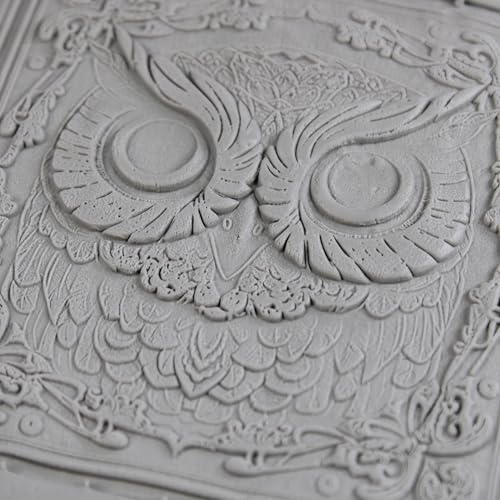 Owl Clay Texture Roller 4" for Polymer Clay - color: Owl Roller