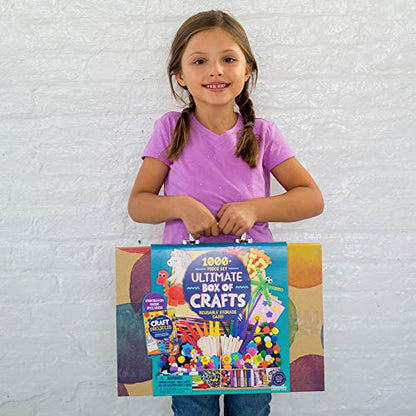 Made By Me Ultimate Craft Box, Art & Craft Activities 1000 Piece Set, Storage Case, Great for Preschool Arts & Crafts, Adult & Group Projects, Craft Box for Kids Girls & Boys - style: 1000 Piece Set