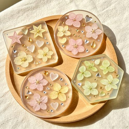 3PCS 18-Cavity Extra Deep Coaster Resin Molds, 4.7 Inch Silicone Molds for Epoxy Resin in Octagon Round Square Shapes, Reusable Molds for DIY Art Craft, Soap, Candle, Flower Preservation
