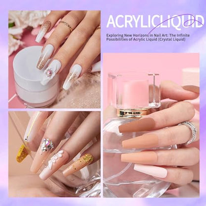 Monomer Acrylic Nail Liquid,Nail Acrylic Liquid 40ml/1.3fl.oz,Acrylic Liquid for Nails,Acrylic Liquid Monomer,Acrylic Liquid for Acrylic Powder Nails Extension for Nail Art Manicure DIY - color: 40ml
