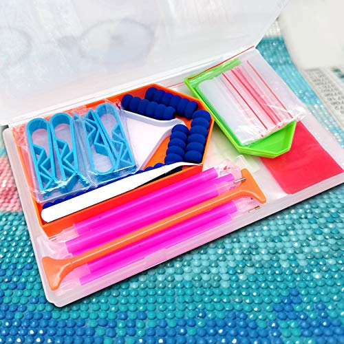 Hulameda 85ps - 5D Diamond Painting Tools, Diamond Painting Accessories Kits for You to Make Diamond Painting Art - color: Pink