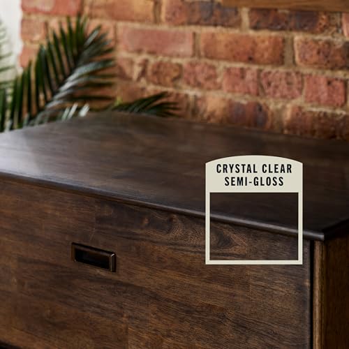 Varathane Water-Based Crystal-Clear Ultimate Polyurethane | Interior Wood Protection | Fast Dry Time | Easy Clean Up | Semi-Gloss | Quart - color: Semi-Gloss, size: 1 Quart (Pack of 1)
