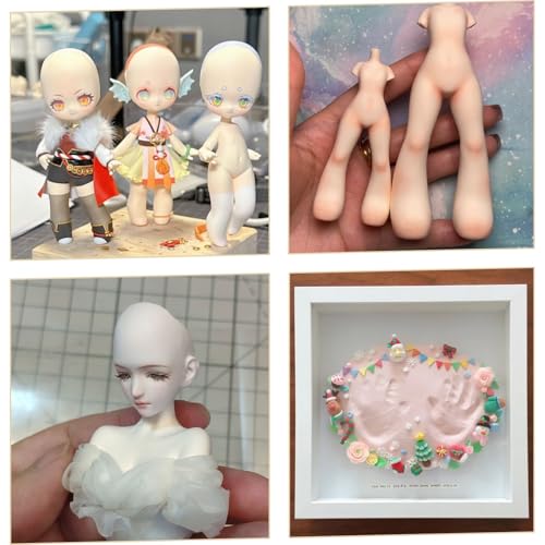 Lightweight Clay - Air Dry Clay, Ultra Light & Soft, Safe & Non-Toxic, Moldable & Flexible, DIY Modeling Clay for Anime Figures, Sculpting, Molding, Creative Art Crafts - color: Skin